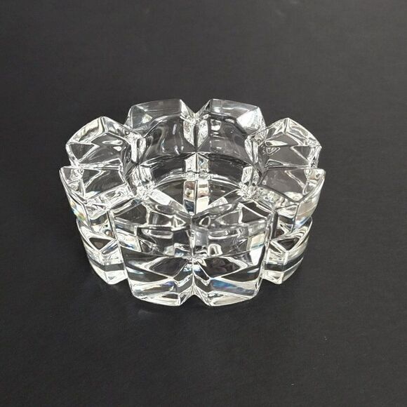 VINTAGE Crystal Mikasa Reflections Votive Candle Holder Germany - Picture 1 of 9